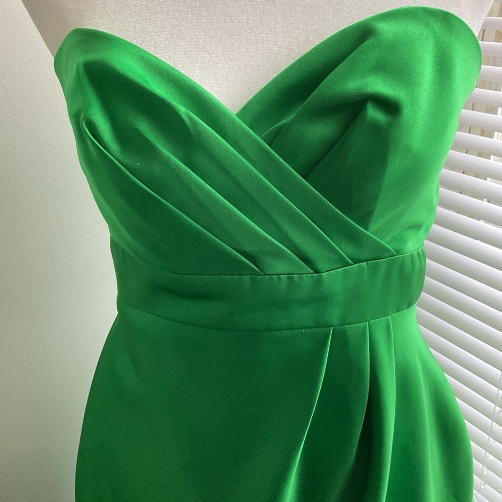 ALFRED. ANGELO. Elegant Green Strapless DRESSES SIZE 4 - Picture 5 of 8